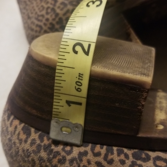 Lucky Brand Leopard print Suede Booties size 11 W - Picture 9 of 12
